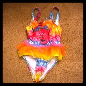 💜 3 for $17💜DreamWorks Trolls swimsuit girls 3t